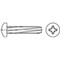 DIN7516 electrolytically galvanised steel raised-cheese head self-tapping metal screw with Phillips cross recess